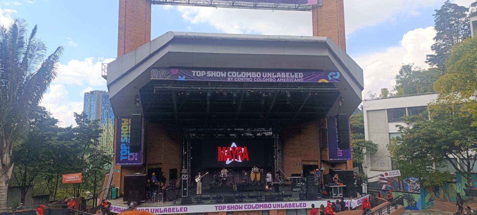 Mayra Sánchez en la primera fecha de Top Show Colombo Unlabeled